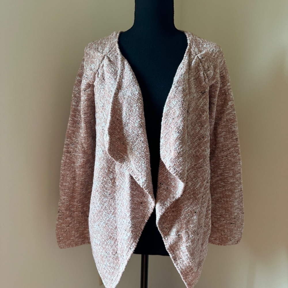 *HURLEY* Heather Nude Open Front Cardigan Sweater Size Medium